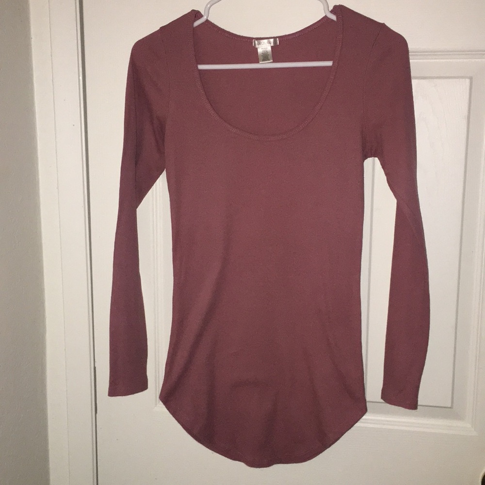 Medium Mid Long Sleeve Mauve shirt